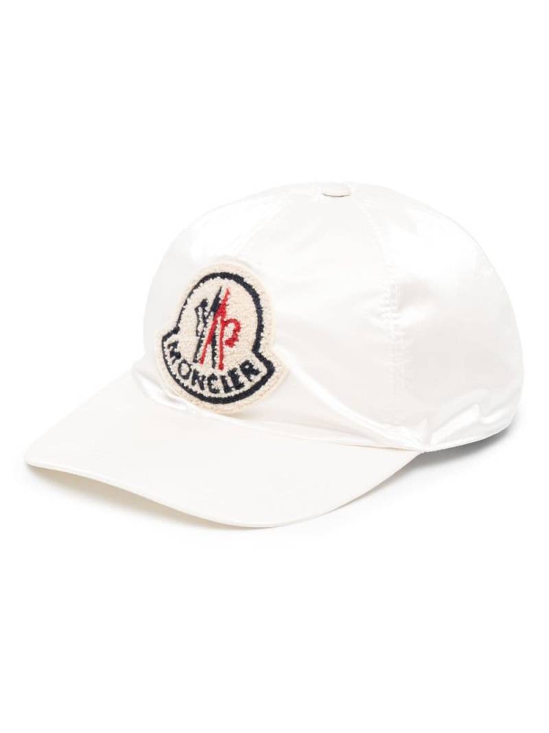 Moncler Baseballkappe mit Logo-Patch - Weiß von Moncler