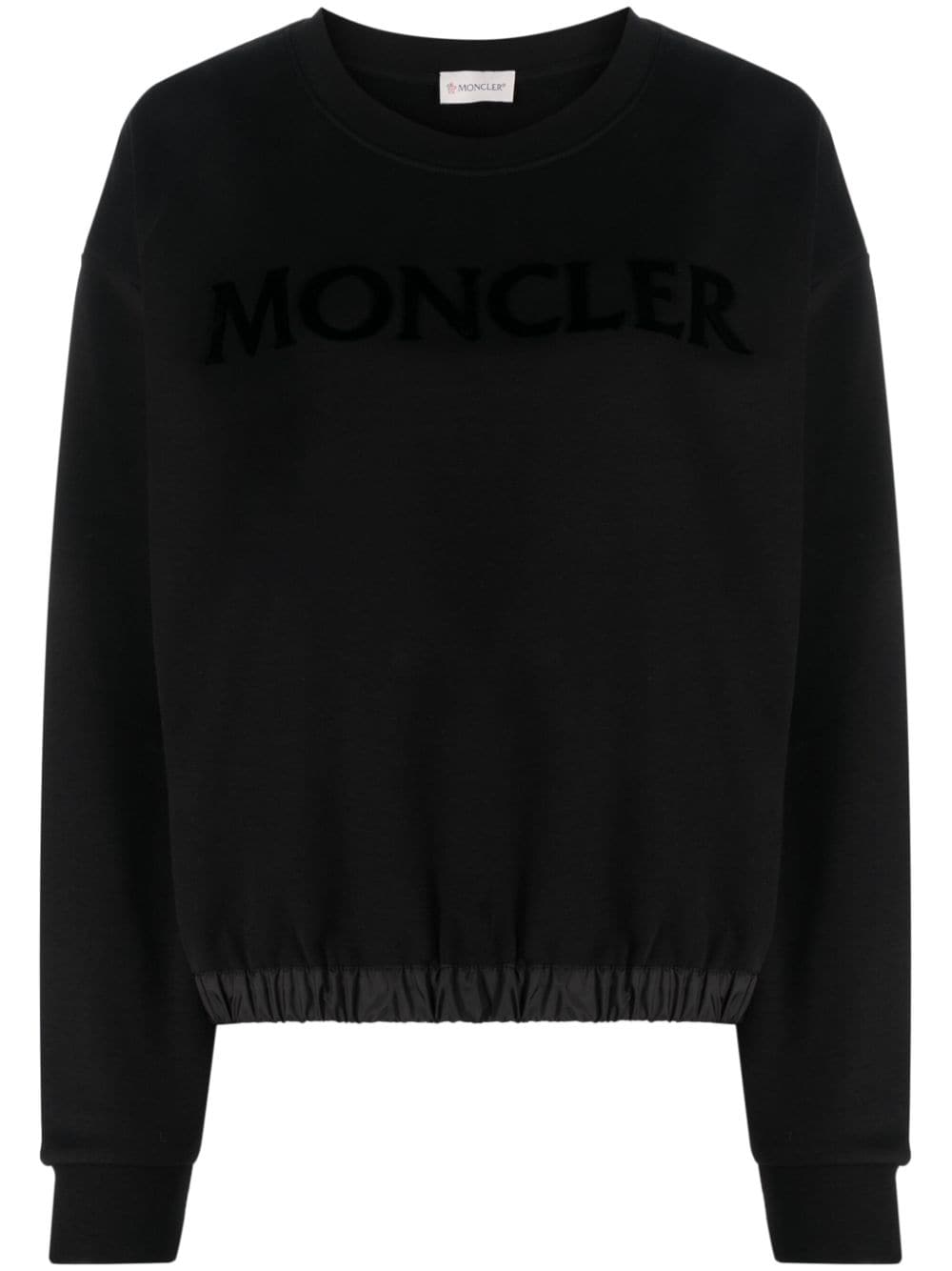 Moncler Sweatshirt mit Logo-Print - Schwarz von Moncler