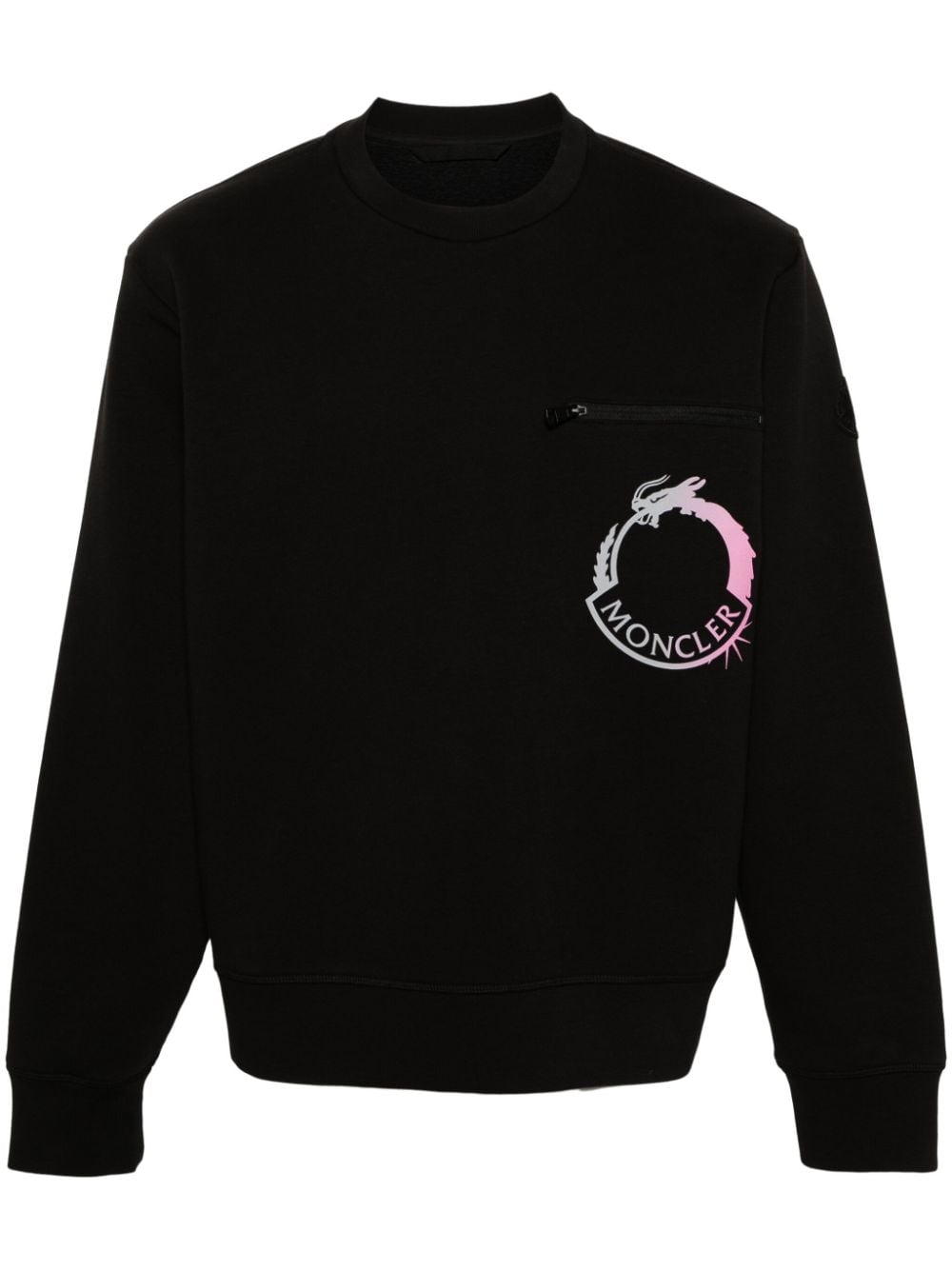 Moncler Sweatshirt mit tiefen Schultern - Schwarz von Moncler
