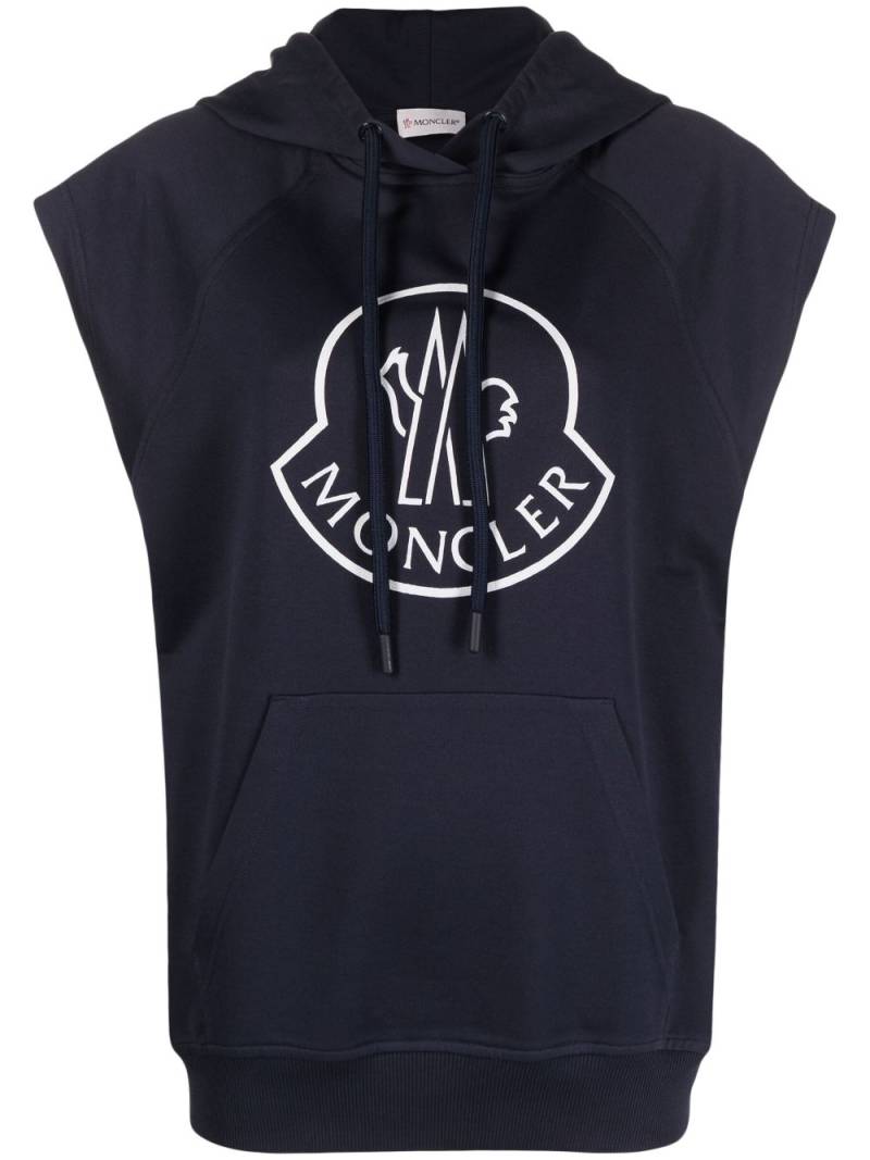 Moncler Ärmelloser Hoodie - Blau von Moncler