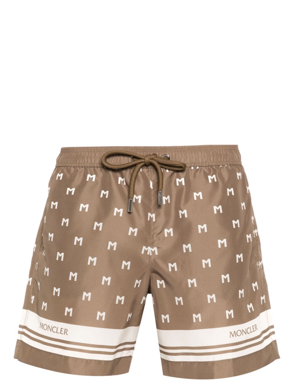 Moncler monogram-print swim shorts - Braun von Moncler