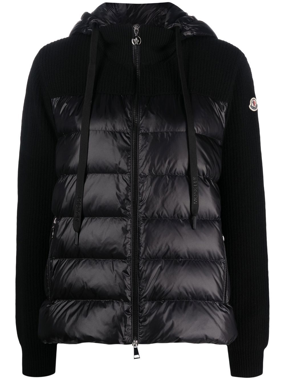 Moncler Cardigan mit Steppung - Schwarz von Moncler