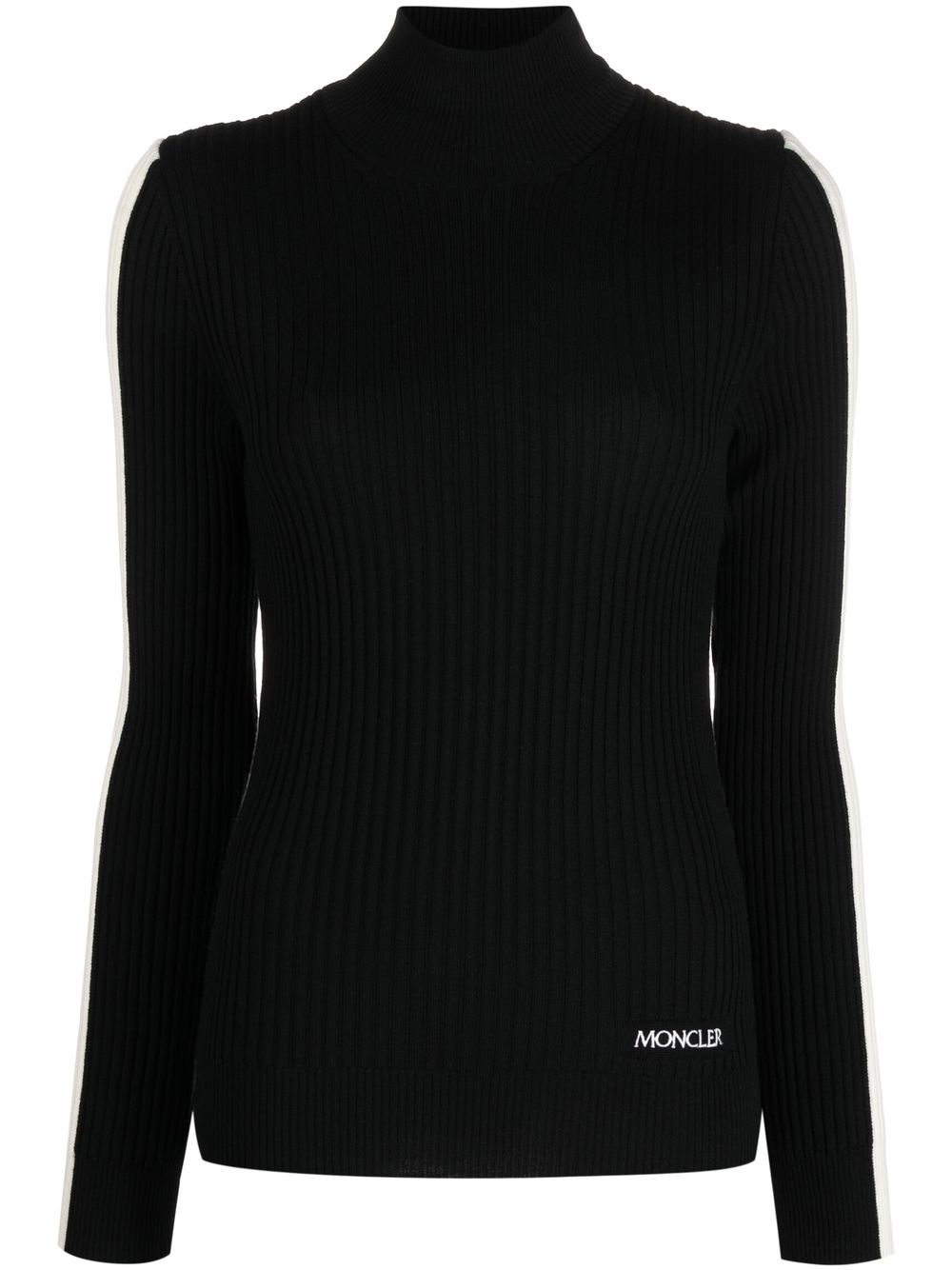 Moncler Gestreifter Pullover - Schwarz von Moncler