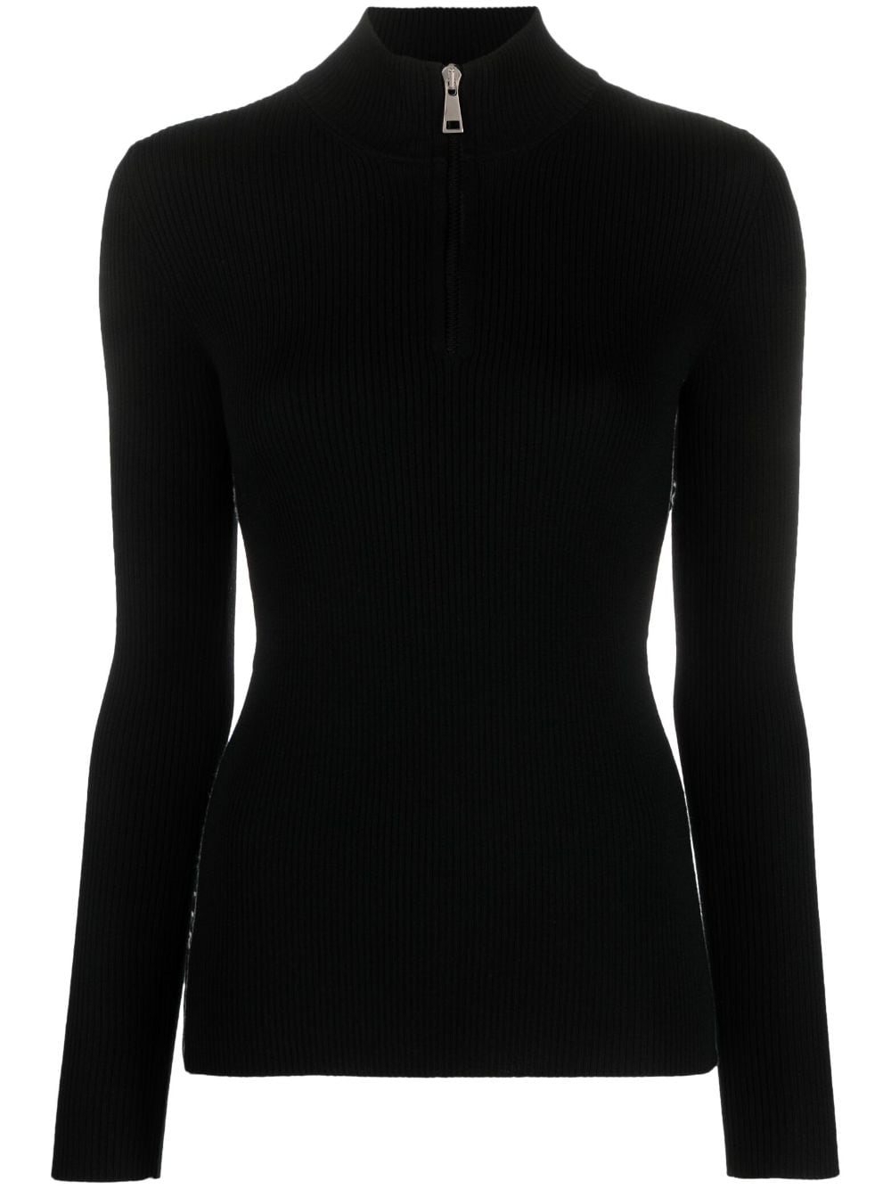 Moncler Gerippter Pullover - Schwarz von Moncler