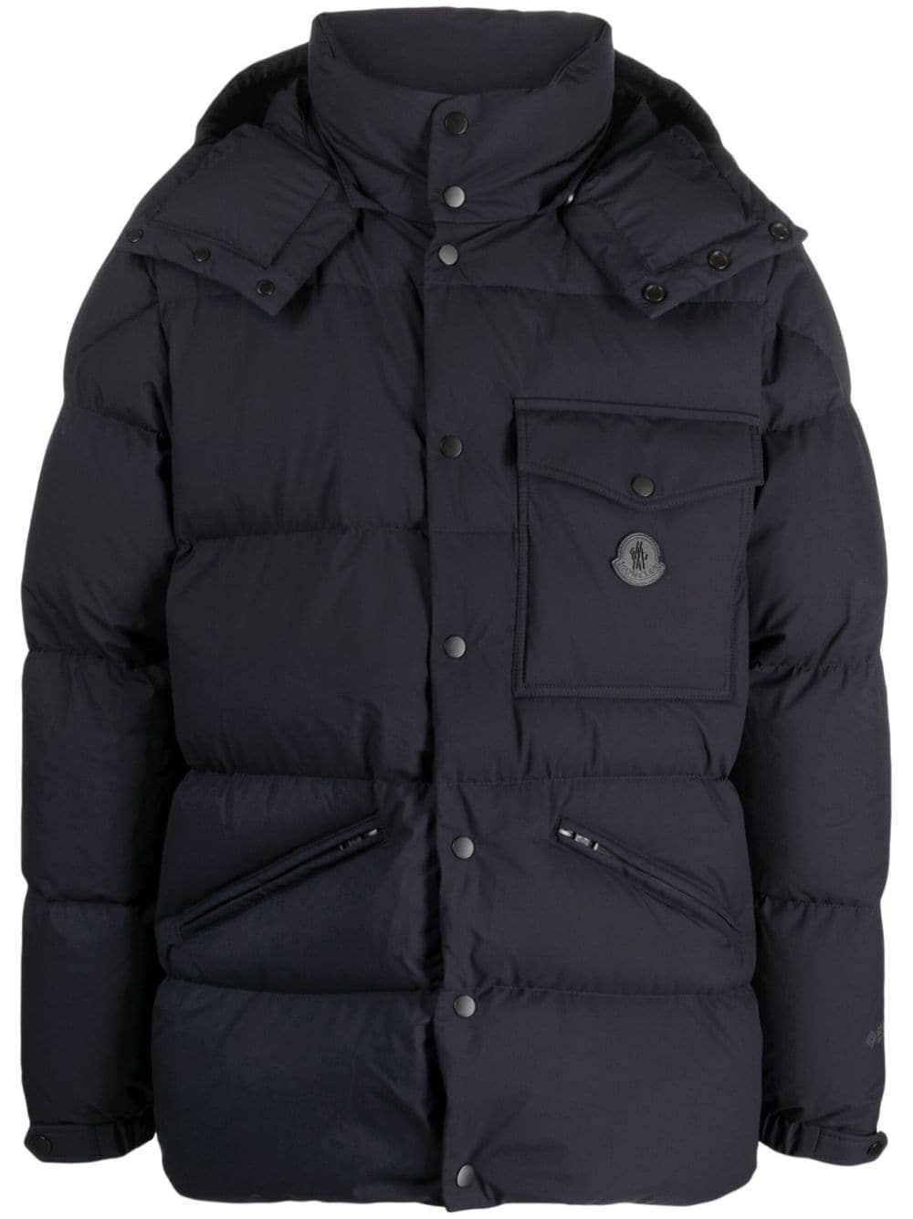 Moncler Wasserabweisende Daunenjacke mit Kapuze - Blau von Moncler