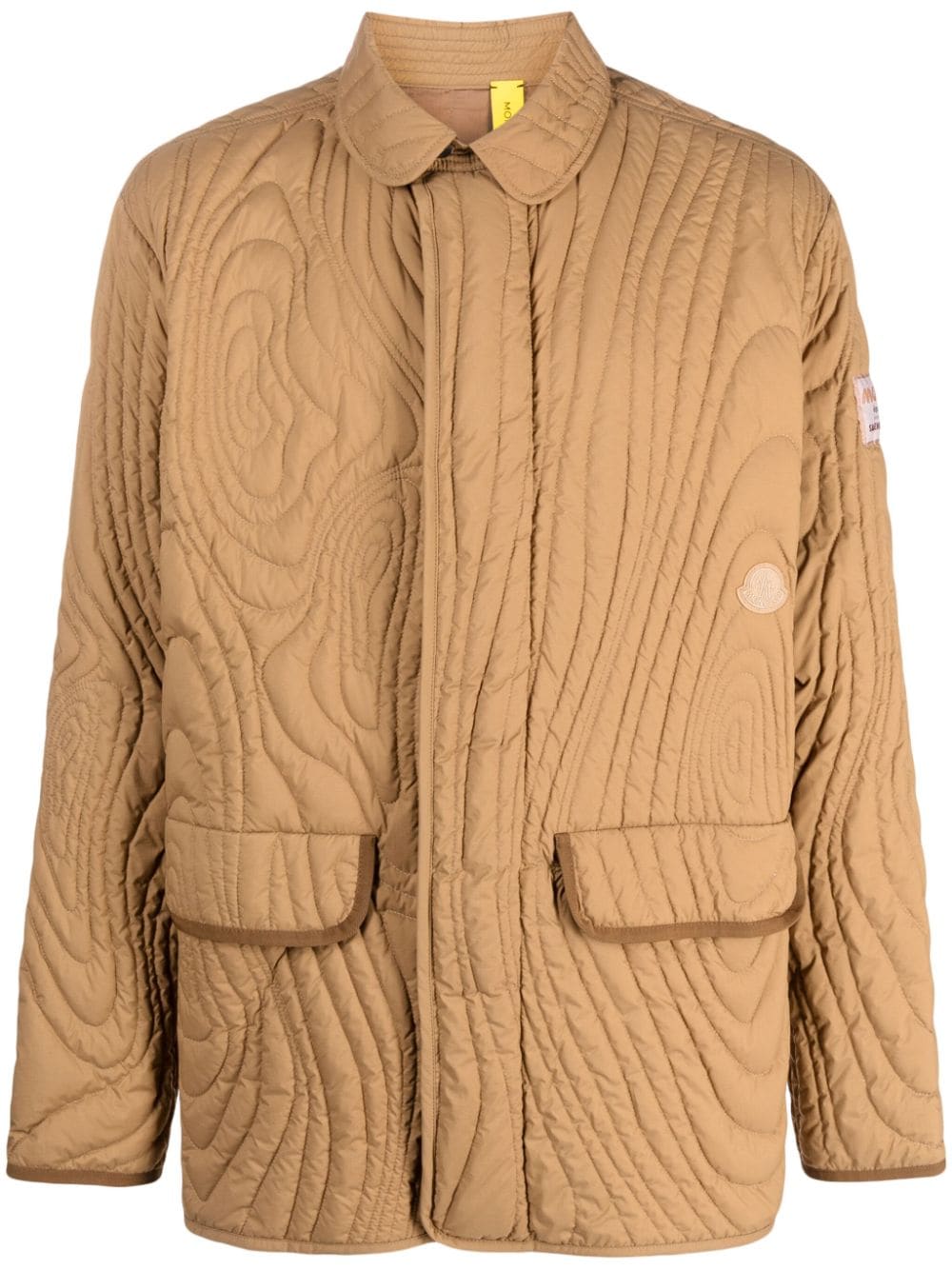 Moncler x Salehe Bembury Harter-Heighway Daunenjacke - Braun von Moncler