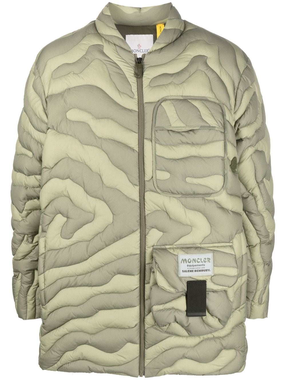 Moncler x Salehe Bembury Peano Daunenjacke - Grün von Moncler