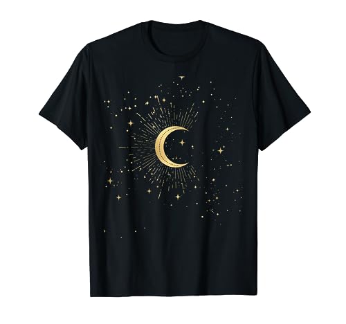 Mond am Sternenhimmel Geschenk Geburtstag Damen Herren T-Shirt von Mond am Sternenhimmel Geschenk Geburtstag Damen