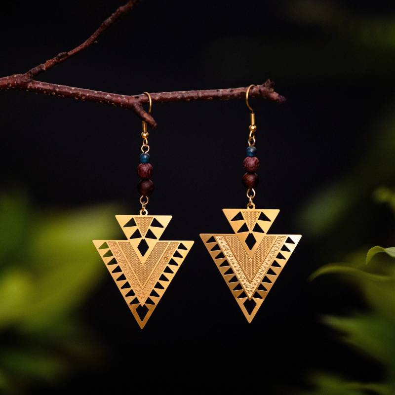 Große Statementohrringe Mit Apatit Edelsteinen | Goldene Edelsteinohrringe Hippie Schmuck Boho Ohrringe Spirituelles Geschenk von MondNomaden