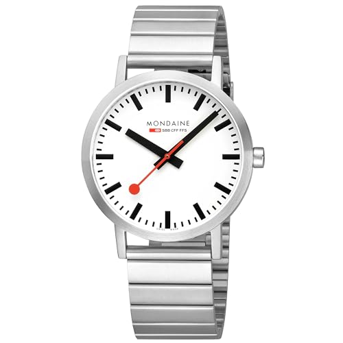 Mondaine Classic Unisex White Watch A660.30360.16SBJ von Mondaine