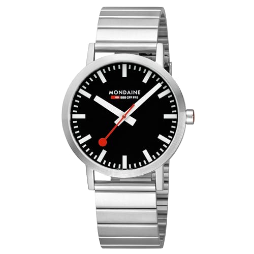 Mondaine Herren Analog Quartz Uhr mit Edelstahl Armband A6603036016SBW Mondaine Herren Analog Quartz Uhr mit Edelstahl Armband A6603036016SBW von Mondaine