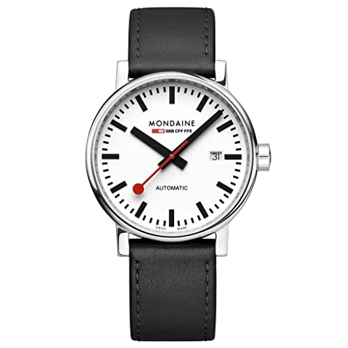 Mondaine Damen Analog Quarz Uhr mit Leder Armband MSE40610LB von Mondaine