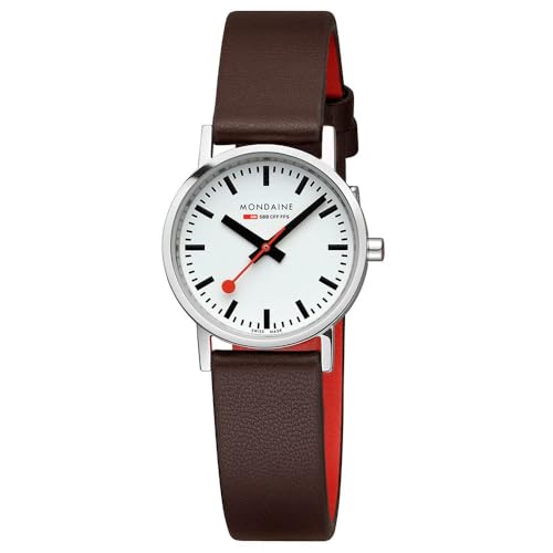 Mondaine Damen Analog Quarz Uhr mit Veganes Leder Armband A658.30323.11SBGV von Mondaine