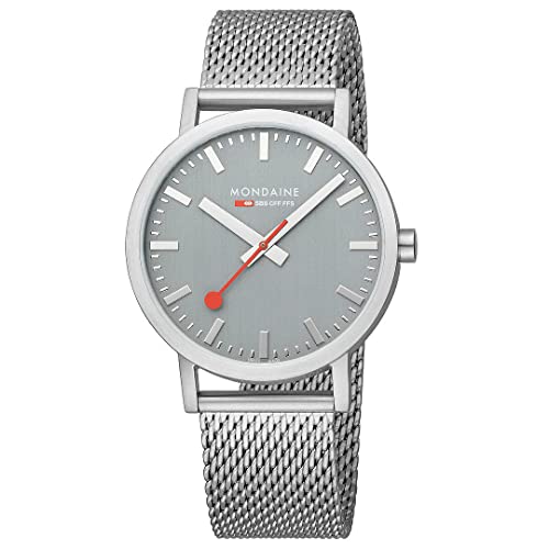 Mondaine Herren Analog Quartz Uhr mit Edelstahl Armband A6603036080SBJ von Mondaine