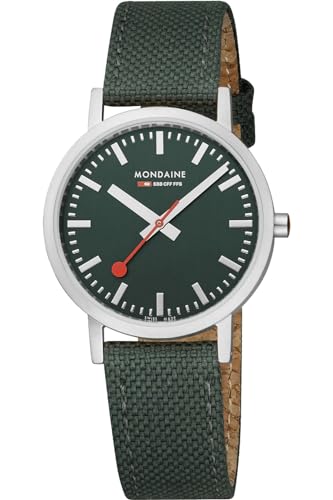 Classic Herren Uhr analog Quarzwerk mit Sonstige Materialien Armband A660.30314.60SBF von Mondaine