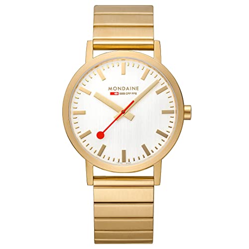 Mondaine Herren Analog Quarz Uhr mit Edelstahl Armband A660.30360.16SBM von Mondaine