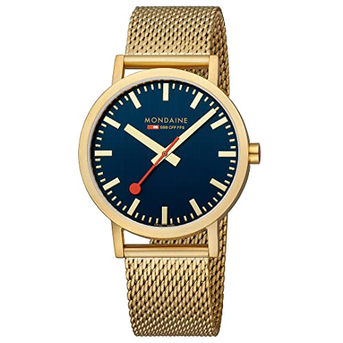 Mondaine Herren Analog Quarz Uhr mit Edelstahl Armband A660.30360.40SBM von Mondaine