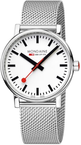 Mondaine Herren Analog Quarz Uhr mit Edelstahl Armband MSE.40110.SM von Mondaine