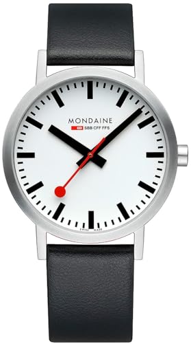 Mondaine Herren Analog Quarz Uhr mit Leder Armband A660.30360.16SBBV von Mondaine