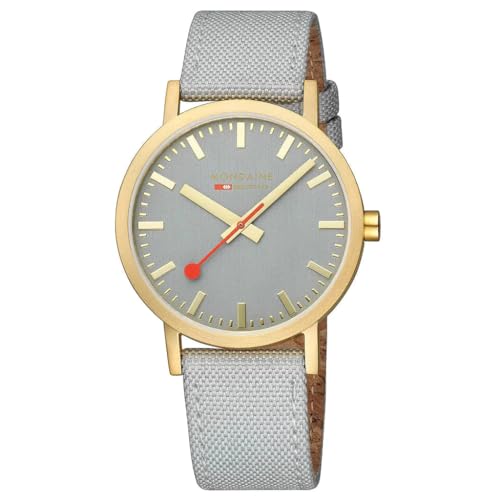 Mondaine Herren Analog Quarz Uhr mit Textil Armband A660.30360.80SBU von Mondaine