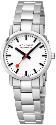 Mondaine Damen Analog Quarz Uhr mit Edelstahl Armband A658.30323.11SBJ von Mondaine