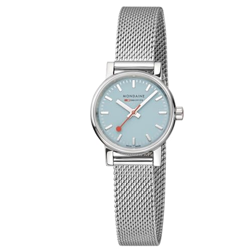 Mondaine Damen Analog Quarz Uhr mit Edelstahl Armband MSE.26140.SM von Mondaine