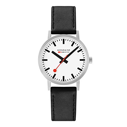 Mondaine Unisex Analog Quarz Uhr mit Leder Armband A660.30360.16SBB von Mondaine