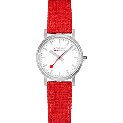 Mondaine Unisex-Erwachsene Analog Quartz Uhr mit Edelstahl Armband A6583032317SBC von Mondaine