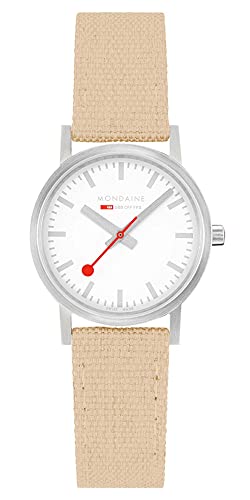 Mondaine Unisex-Erwachsene Analog Quartz Uhr mit Edelstahl Armband A6583032317SBK von Mondaine