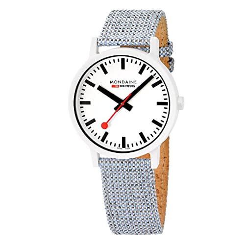 Mondaine Herren Analog Quartz Uhr mit Nylon Armband MS141110LD von Mondaine