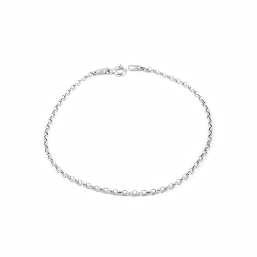 Monde Petit Armband Rolo Weißgold 18 Karats (750) - Geschenkbox - Garantiezertifikat von Monde Petit