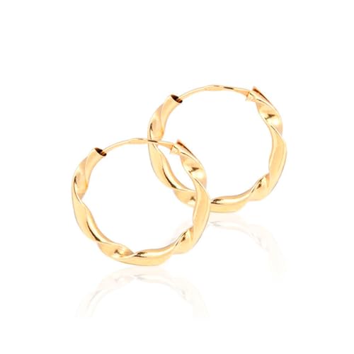 Band-Ohrring Hoop Creolen Ohrringe - Gelbgold 18 Karat (750) von Monde Petit