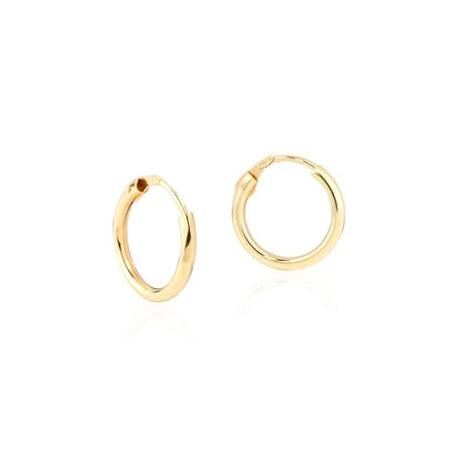 Band-Ohrring Hoop Creolen Ohrringe - Gelbgold 18 Karat (750) von Monde Petit