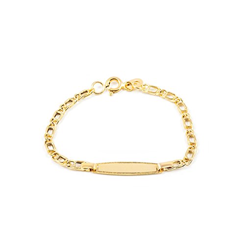 Kinder Armband Gelbgold 18 Karat (750) - Geschenkbox - Garantiezertifikat von Monde Petit