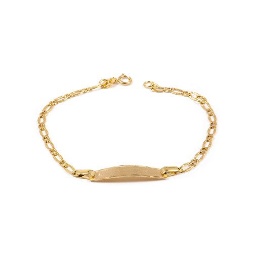 Kinder Armband Gelbgold 18 Karat (750) - Geschenkbox - Garantiezertifikat von Monde Petit