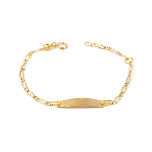 Kinder Armband Gelbgold 18 Karat (750) - Geschenkbox - Garantiezertifikat von Monde Petit