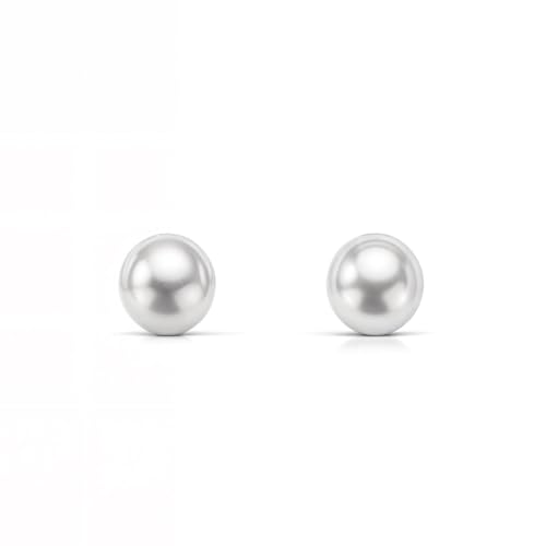 Monde Petit T1780P - Pendientes de bebe/niña oro 18 kts. gallon perla 4 mm. - Geschenkbox - Garantiezertifikat von Monde Petit