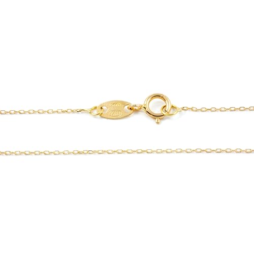 Monde Petit - Forced Kette Damen Halskette Gelbgold 9K Länge 40 cm Dicke 0.7 mm - Geschenkbox - Garantiezertifikat Monde Petit - Forced Kette Damen Halskette Gelbgold 9K Länge 40 cm Dicke 0.7 mm - Geschenkbox - Garantiezertifikat von Monde Petit