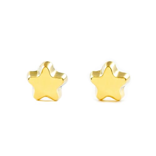 Ohrringe/Ohrstecker Stern - Damen & Kinder - Gelbgold 18 Karat (750) von Monde Petit