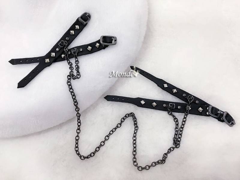 Bjd Sd Dd 1/3 Lederkette Hand & Knöchel Fesseln | D Set - Hacud01-13 Bjd Sd Dd 1/3 Lederkette Hand & Knöchel Fesseln | D Set - Hacud01-13 von MondeDieux