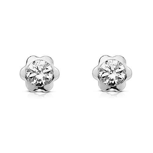 Kinder-Ohrstecker blumen 925 Sterling Silber - Geschenkbox von Monde Petit