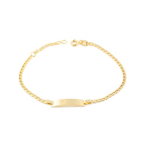 Monde Petit Kinder Armband Gelbgold 18 Karat (750) - Geschenkbox - Garantiezertifikat von Monde Petit