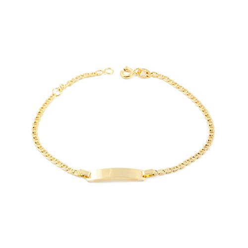 Kinder Armband Gelbgold 18 Karat (750) - Geschenkbox - Garantiezertifikat von Monde Petit