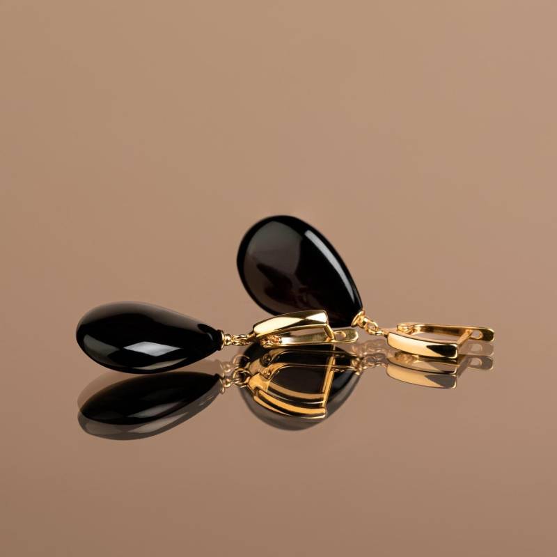 Bernstein Ohrringe, Ohrstecker, Ohrringe Handgemacht, Handmade, Tropfen Ohrhänger, Tropfen von MondriJewelry