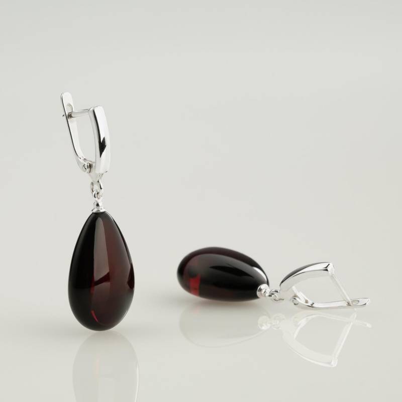 Bernstein Ohrringe, Ohrstecker, Ohrringe Handgemacht, Handmade, Tropfen Ohrhänger, Tropfen von MondriJewelry