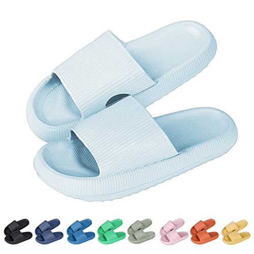 MoneRffi Badelatschen Damen Herren Wolkenschuhe- cloud slides original Badeschuhe wolken damen airfoot hausschuhe Cloudyzz Bequeme rutschfeste Dusch Badeschlappen von MoneRffi