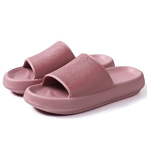 MoneRffi Badelatschen Damen Badeschuhe Herren-Badeschlappen Hausschuhe Damen, Cozislides Airfoot Wolken Wolkenschuhe Rutschfeste Pantoletten，Sommer Cozy Slides Schlappen45mm von MoneRffi