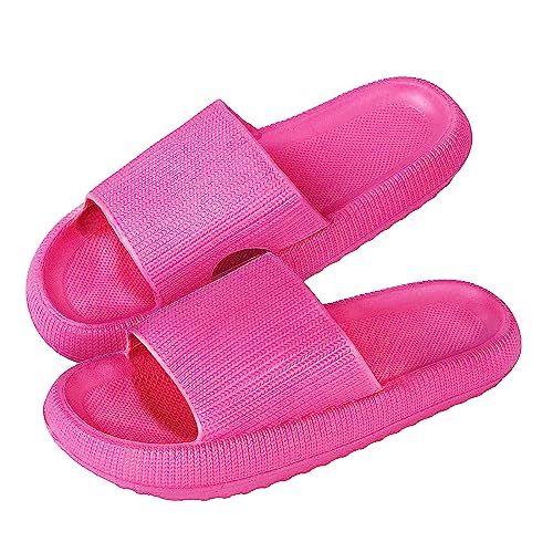 MoneRffi Badelatschen Damen Badeschuhe Herren-Badeschlappen Hausschuhe Damen, Cozislides Airfoot Wolken Wolkenschuhe Rutschfeste Pantoletten，Sommer Cozy Slides Schlappen von MoneRffi