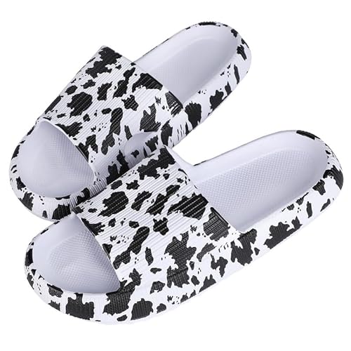 MoneRffi Badelatschen Damen Badeschuhe Herren-Badeschlappen Hausschuhe Damen, Cozislides Airfoot Wolken Wolkenschuhe Rutschfeste Pantoletten，Sommer Cozy Slides Schlappen von MoneRffi