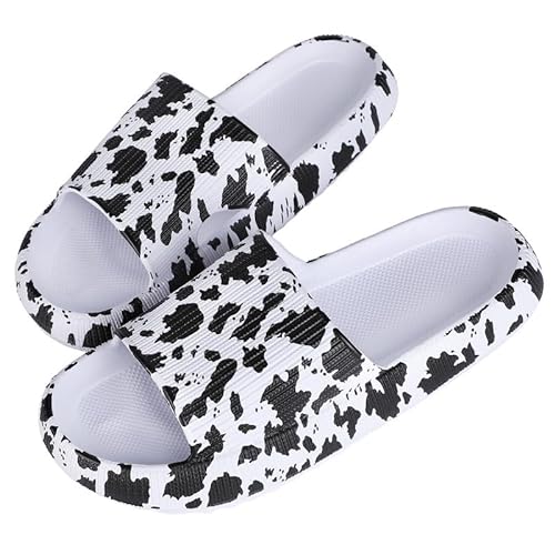 MoneRffi Badelatschen Damen Badeschuhe Herren-Badeschlappen Hausschuhe Damen, Cozislides Airfoot Wolken Wolkenschuhe Rutschfeste Pantoletten，Sommer Cozy Slides Schlappen von MoneRffi